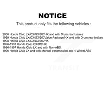 Charger l'image dans la galerie, Front Rear Disc Brake Rotors Ceramic Pads And Drum Kit (7Pc) For Honda Civic