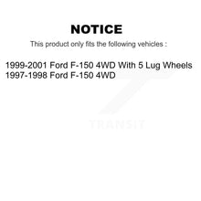 Charger l'image dans la galerie, Front Rear Disc Brake Rotors Ceramic Pads And Drum Kit (7Pc) For Ford F-150 4WD