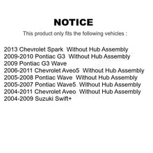 Charger l'image dans la galerie, Front Rear Brake Rotors Ceramic Pad Drum Kit (7Pc) For Chevrolet Aveo Pontiac G3