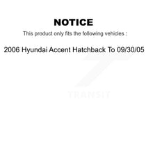 Charger l'image dans la galerie, Front Rear Brake Rotor Ceramic Pad Drum Kit (7Pc) For Hyundai Accent To 09 30 05