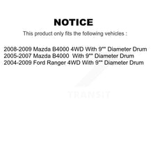 Charger l'image dans la galerie, Front Rear Brake Rotors Ceramic Pad &amp; Drum Kit (7Pc) For Ford Ranger Mazda B4000