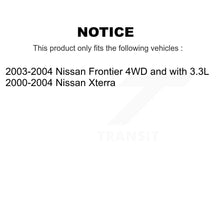 Load image into Gallery viewer, Front Rear Brake Rotor Ceramic Pad And Drum Kit (7Pc) For Nissan Xterra Frontier