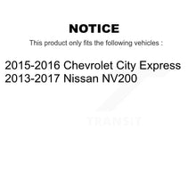 Charger l'image dans la galerie, Front Rear Brake Rotor Ceramic Pad And Drum Kit (7Pc) For Nissan NV200 Chevrolet