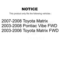 Charger l'image dans la galerie, Front Rear Brake Rotor Ceramic Pad Drum Kit (7Pc) For Toyota Matrix Pontiac Vibe