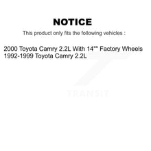 Load image into Gallery viewer, Front Rear Disc Brake Rotors Ceramic Pads And Drum Kit For Toyota Camry 2.2L