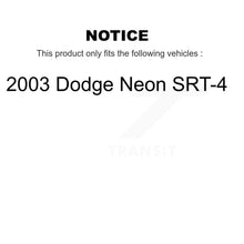 Charger l'image dans la galerie, Front Rear Disc Brake Rotors Ceramic Pads And Drum Kit For 2003 Dodge Neon SRT-4