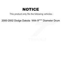Charger l'image dans la galerie, Front Rear Disc Brake Rotors Ceramic Pads And Drum Kit For Dodge Dakota