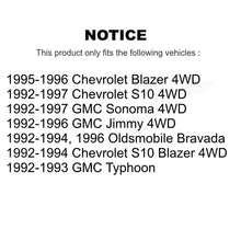 Charger l'image dans la galerie, Front Rear Brake Rotors Ceramic Pad Drum Kit For Chevrolet S10 GMC Sonoma Blazer