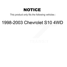 Charger l'image dans la galerie, Front Rear Disc Brake Rotor Ceramic Pad Drum Kit For 1998-2003 Chevrolet S10 4WD