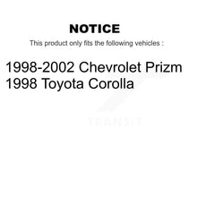 Charger l'image dans la galerie, Front Rear Brake Rotor Ceramic Pad &amp; Drum Kit For Toyota Corolla Chevrolet Prizm