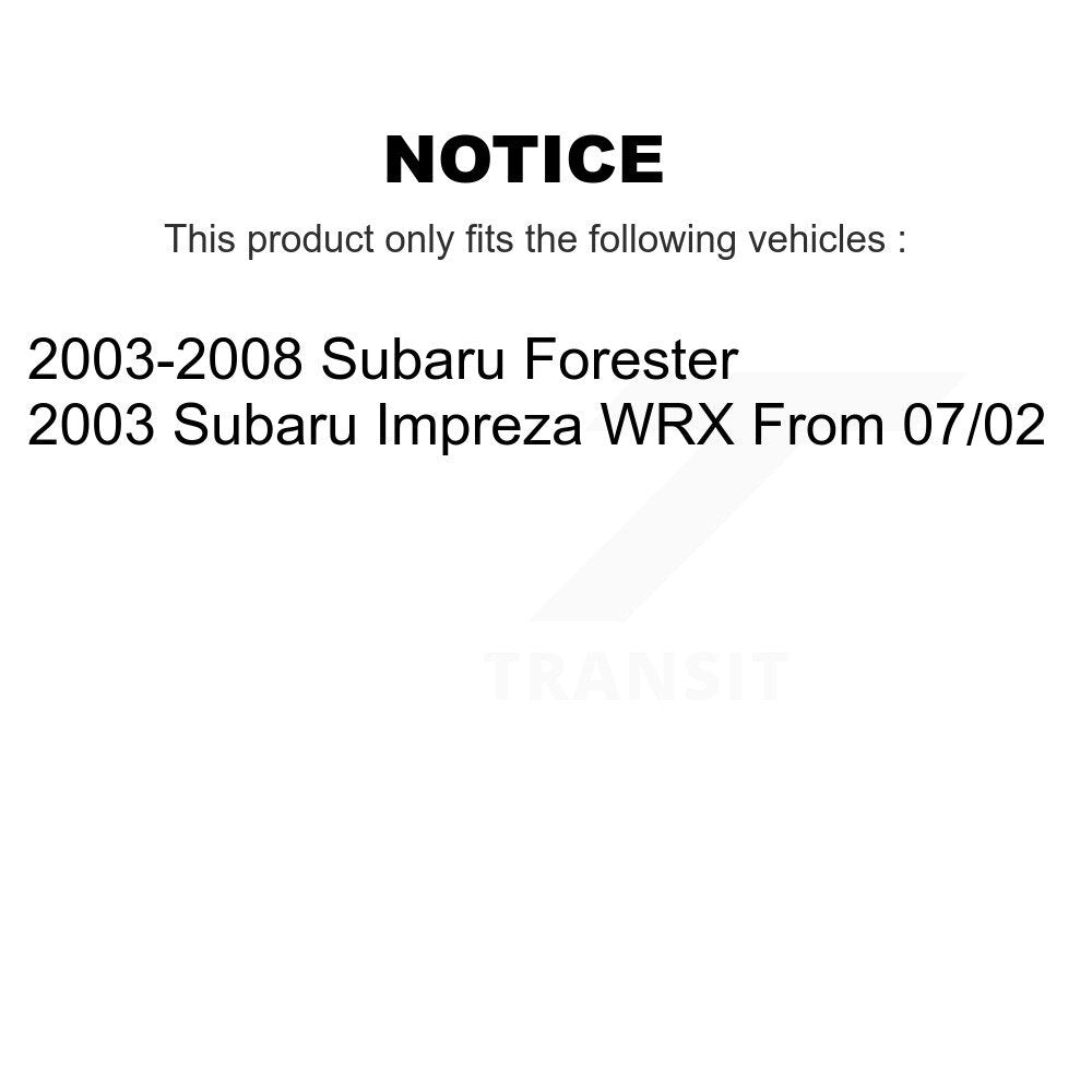 Front Rear Disc Brake Rotor Ceramic Pad And Drum Kit For Subaru Forester Impreza