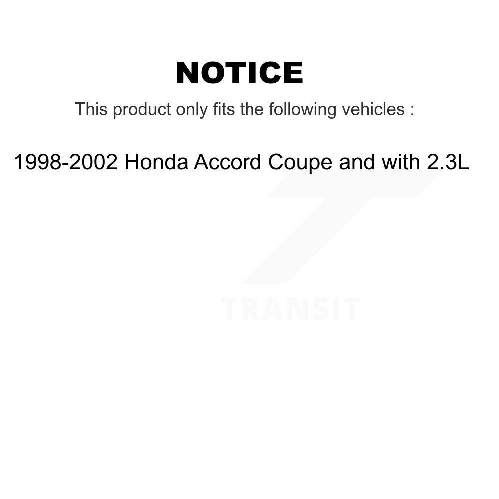 Front Rear Brake Rotor Ceramic Pad And Drum Kit For Honda Accord Coupe with 2.3L