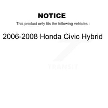 Charger l'image dans la galerie, Front Rear Brake Rotor Ceramic Pad And Drum Kit For 2006-2008 Honda Civic Hybrid