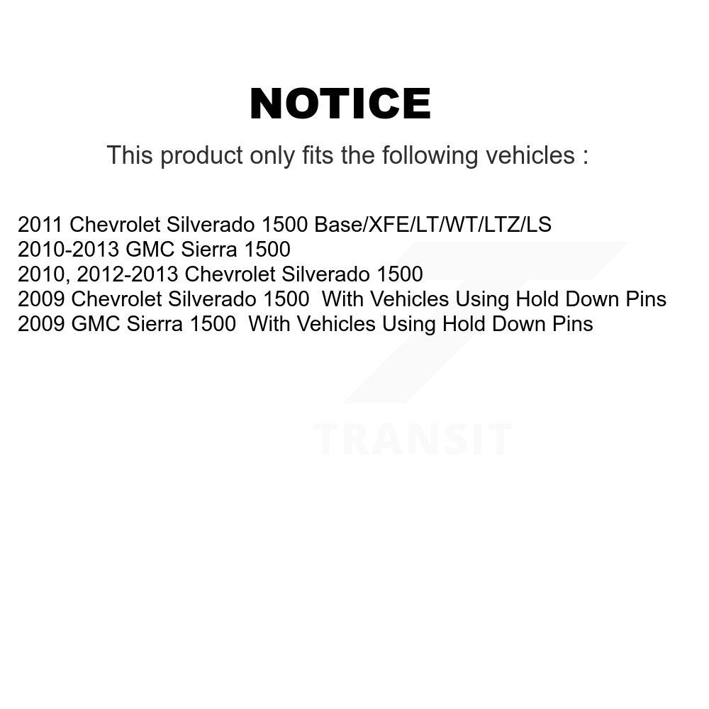 Front Rear Disc Brake Rotor Ceramic Pad & Drum Kit For GMC Sierra 1500 Chevrolet