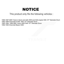 Load image into Gallery viewer, Front Rear Brake Rotor Ceramic Pad Drum Kit For Chevrolet K1500 GMC Yukon Blazer