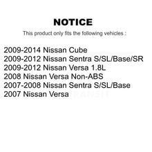 Load image into Gallery viewer, Front Rear Disc Brake Rotors Ceramic Pad &amp; Drum Kit For Nissan Versa Sentra Cube