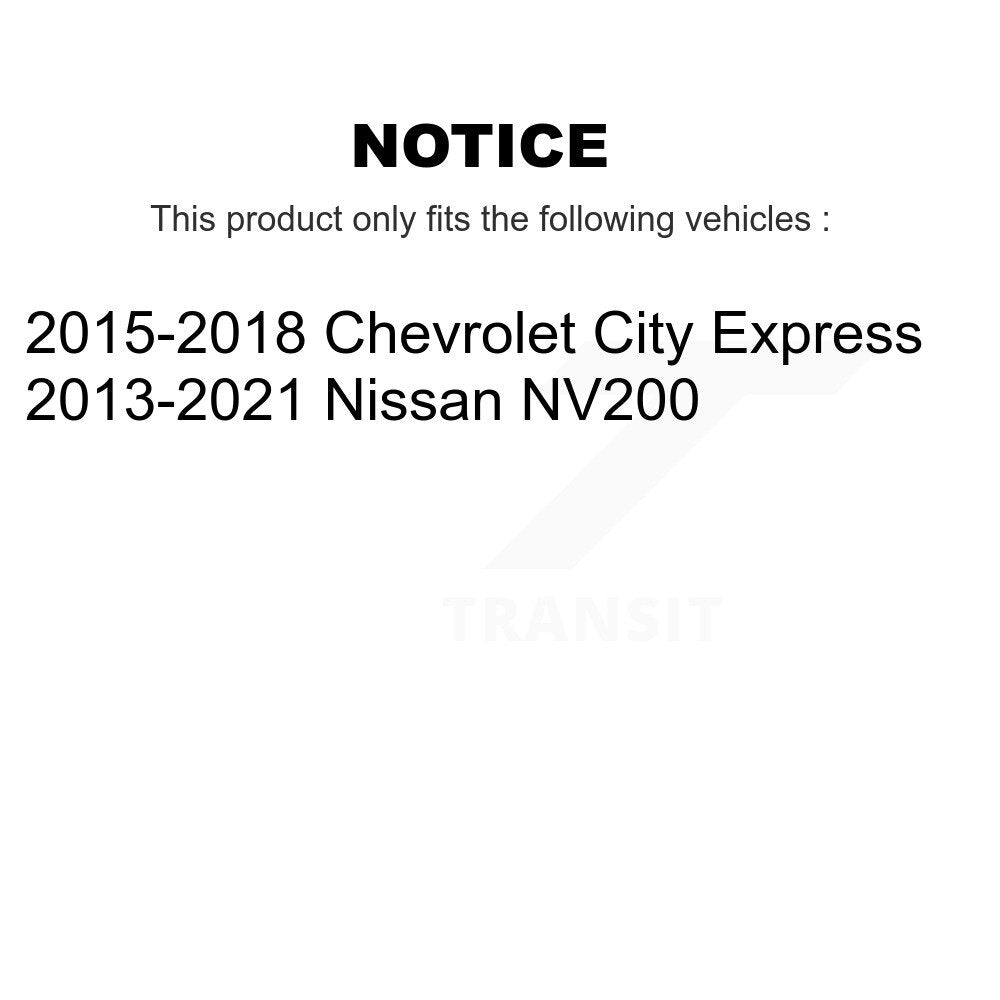 Front Rear Disc Brake Rotor Ceramic Pad Drum Kit For Nissan NV200 Chevrolet City