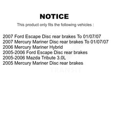 Charger l'image dans la galerie, Front Rear Disc Brake Rotor Ceramic Pad &amp; Drum Kit For Ford Escape Mazda Tribute