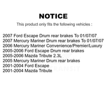 Load image into Gallery viewer, Front Rear Disc Brake Rotor Ceramic Pad &amp; Drum Kit For Ford Escape Mazda Tribute