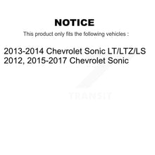 Load image into Gallery viewer, Front Rear Disc Brake Rotors Ceramic Pads And Drum Kit For Chevrolet Sonic