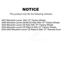 Load image into Gallery viewer, Front Rear Disc Brake Rotors Ceramic Pads And Drum Kit For Mitsubishi Lancer