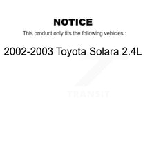 Load image into Gallery viewer, Front Rear Brake Rotor Ceramic Pad And Drum Kit For 2002-2003 Toyota Solara 2.4L