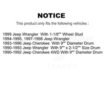 Charger l'image dans la galerie, Front Rear Disc Brake Rotors Ceramic Pad And Drum Kit For Jeep Wrangler Cherokee