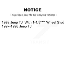 Charger l'image dans la galerie, Front Rear Disc Brake Rotors Ceramic Pads And Drum Kit For Jeep TJ