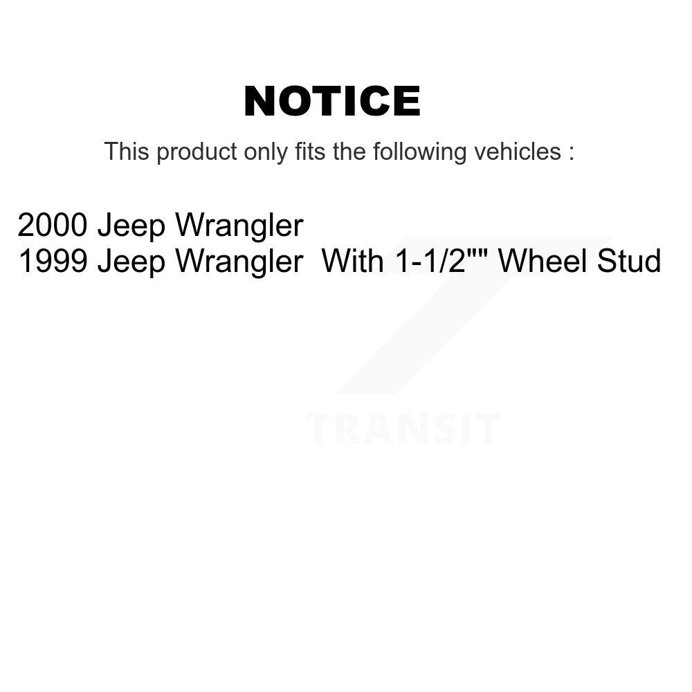 Front Rear Disc Brake Rotors Ceramic Pads And Drum Kit For Jeep Wrangler