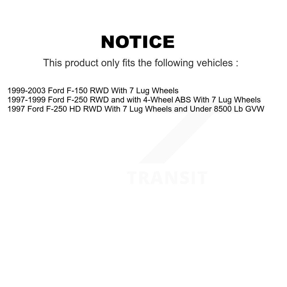 Front Rear Disc Brake Rotors And Ceramic Pads Kit For Ford F-150 F-250 HD