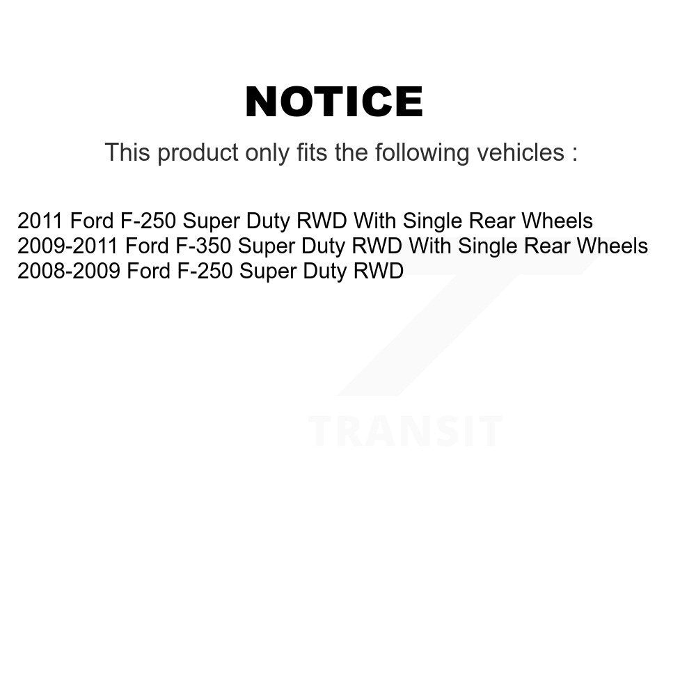Front Rear Disc Brake Rotors Ceramic Pad Kit For Ford F-250 Super Duty F-350 RWD