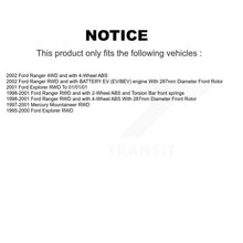 Load image into Gallery viewer, Front Rear Disc Brake Rotor And Ceramic Pad Kit For Ford Ranger Explorer Mercury