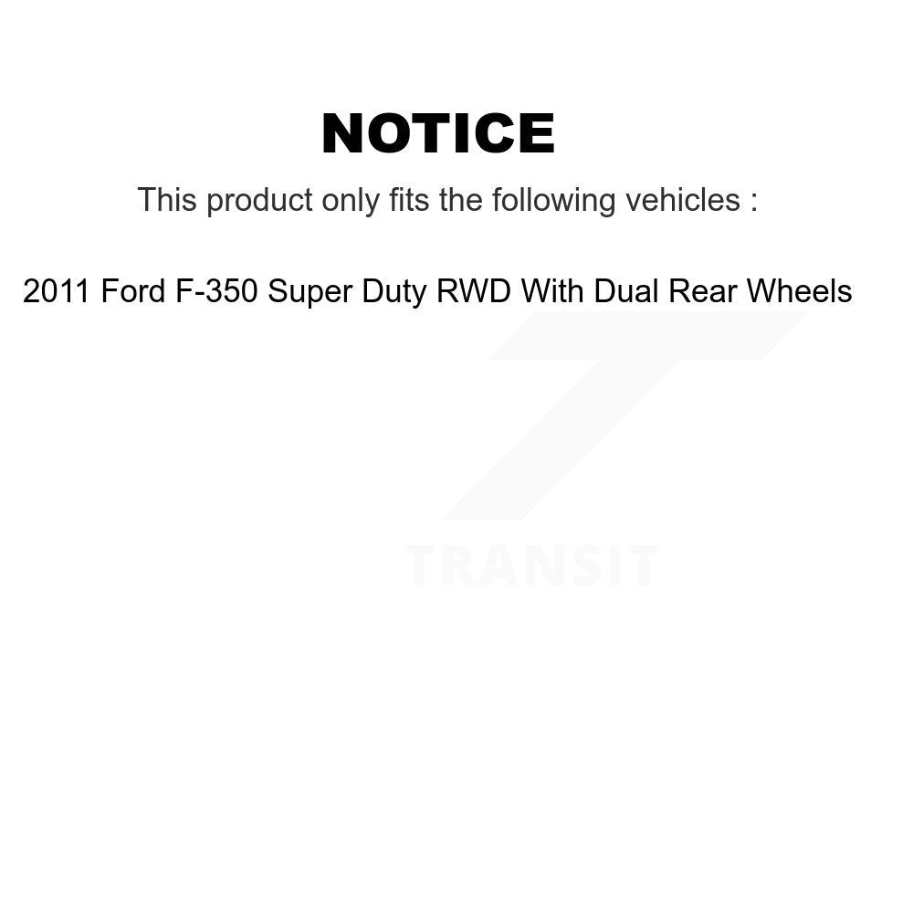 [Front+Rear] 2011 Ford F-350 Super Duty RWD Premium OE Brake Rotors & Ceramic Pads Kit For Max Braking
