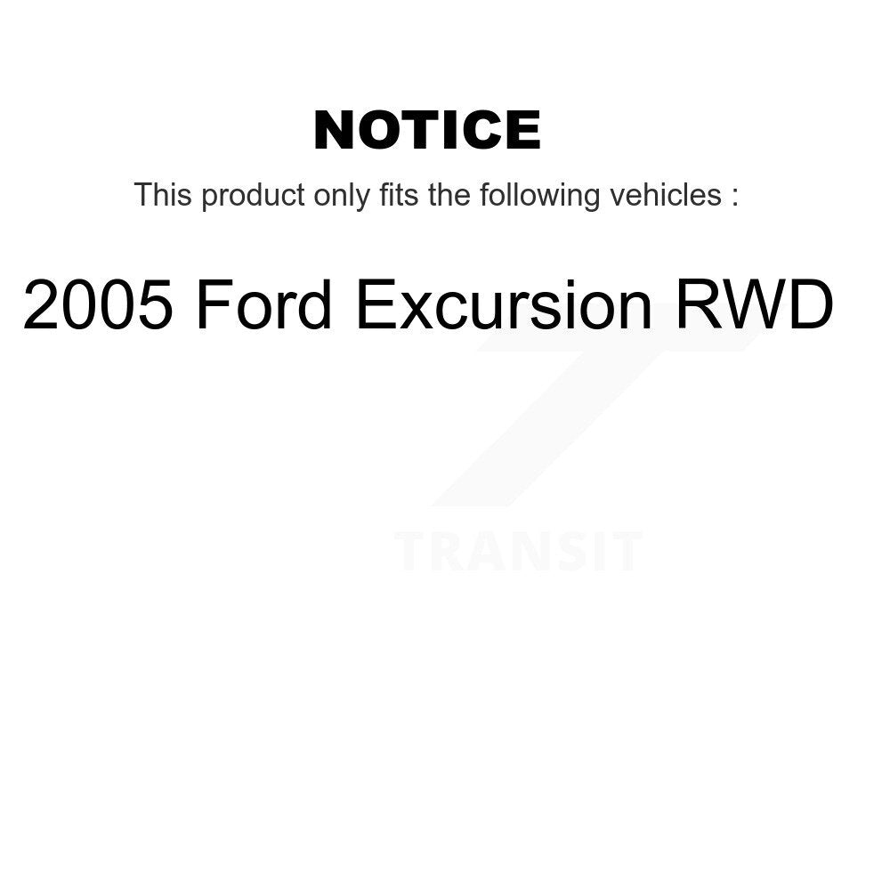 [Front+Rear] 2005 Ford Excursion RWD Premium OE Brake Rotors & Ceramic Pads Kit For Max Braking