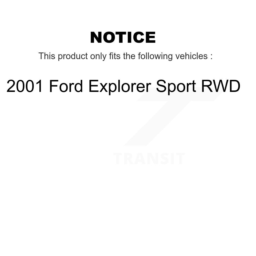 [Front+Rear] 2001 Ford Explorer Sport RWD Premium OE Brake Kit & Ceramic Pads For Max Braking