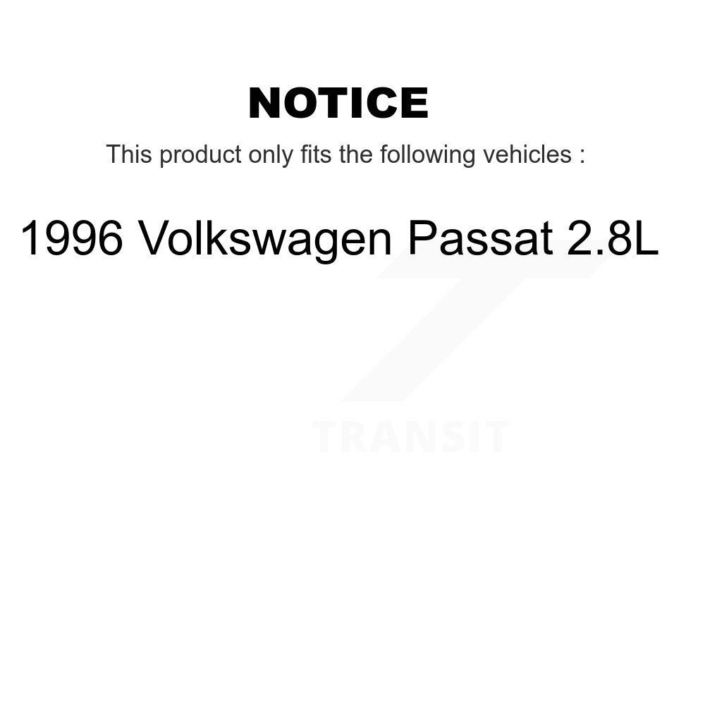 Front Rear Disc Brake Rotors Hub Ceramic Pad Kit For 1996 Volkswagen Passat 2.8L