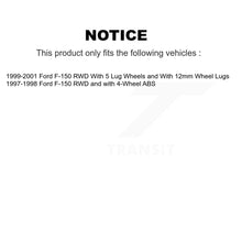 Load image into Gallery viewer, Front Rear Disc Brake Rotors Hub Ceramic Pads And Drum Kit (7Pc) For Ford F-150