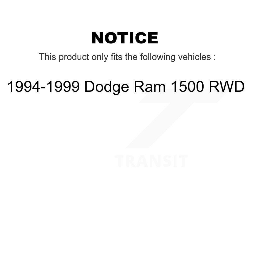 [Front+Rear] 1994-1999 Dodge Ram 1500 RWD Premium OE Brake Kit & Ceramic Pads For Max Braking