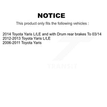 Charger l'image dans la galerie, Front Rear Disc Brake Rotors Ceramic Pads And Drum Kit (9Pc) For Toyota Yaris