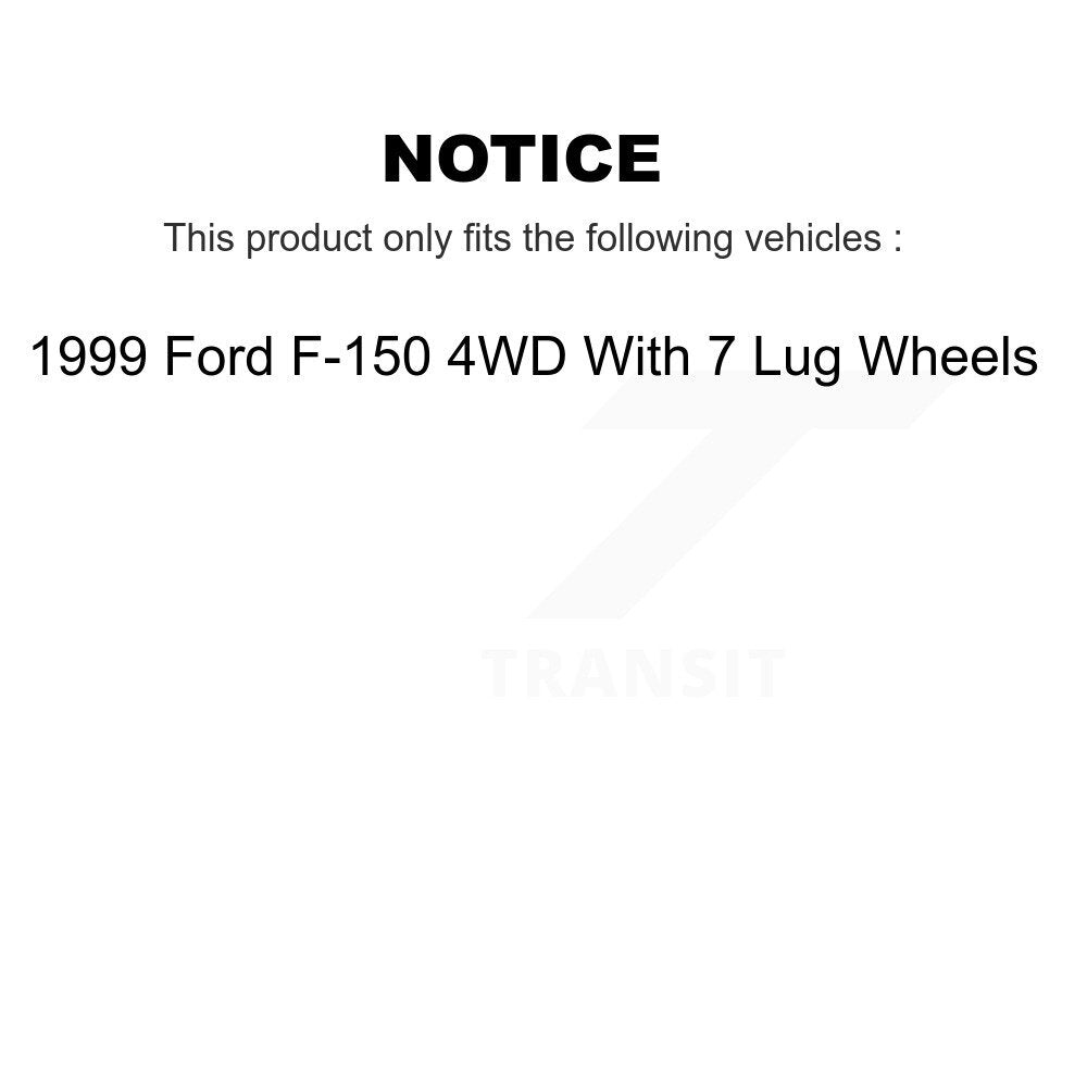 [Front+Rear] 1999 Ford F-150 4WD Premium OE Brake Rotor Drum Kit & Ceramic Pads For Max Braking