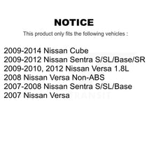 Load image into Gallery viewer, Front Rear Brake Rotor Ceramic Pad &amp; Drum Kit (9Pc) For Nissan Sentra Versa Cube