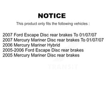 Load image into Gallery viewer, Front Rear Disc Brake Rotor Ceramic Pad &amp; Drum Kit (9Pc) For Ford Escape Mercury