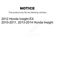 Load image into Gallery viewer, Front Rear Disc Brake Rotors Ceramic Pads And Drum Kit (9Pc) For Honda Insight