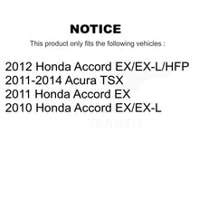 Load image into Gallery viewer, Front Rear Disc Brake Rotors And Ceramic Pads Kit For Honda Accord Acura TSX