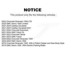 Charger l'image dans la galerie, Rear Brake Rotor Ceramic Pad Kit For Chevrolet GMC Silverado 1500 Sierra Limited