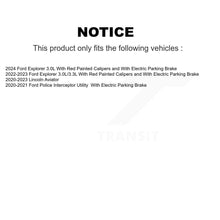 Load image into Gallery viewer, Rear Disc Brake Rotor &amp; Ceramic Pad Kit For Ford Explorer Lincoln Aviator Police
