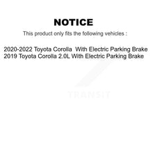 Load image into Gallery viewer, Rear Brake Rotors Ceramic Pad Kit For Toyota Corolla With Electric Parking