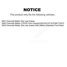 Load image into Gallery viewer, Front Rear Disc Brake Rotors Ceramic Pads And Drum Kit For Chevrolet Malibu