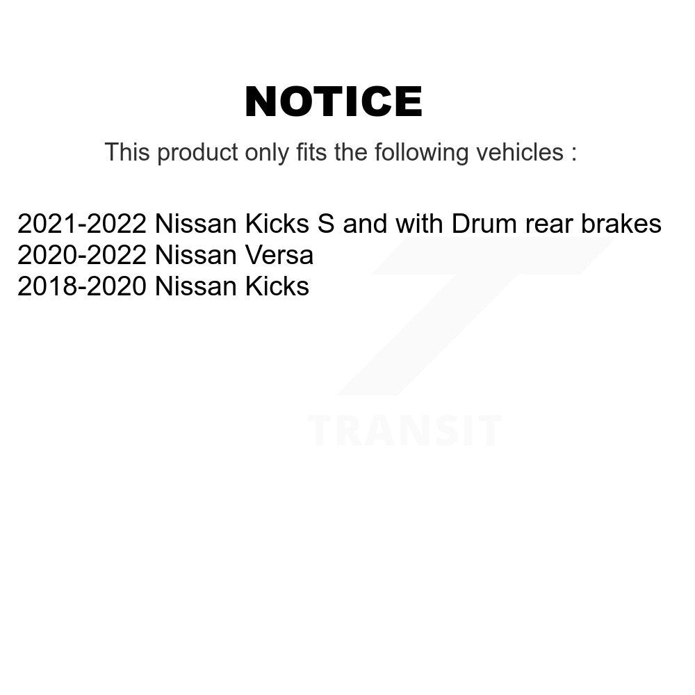 Front Disc Brake Rotors And Ceramic Pads Kit For Nissan Kicks Versa K8C-103085