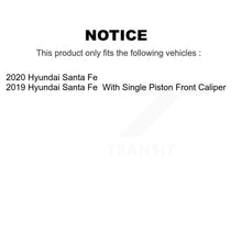 Load image into Gallery viewer, Front Rear Disc Brake Rotors And Ceramic Pads Kit For 2019-2020 Hyundai Santa Fe